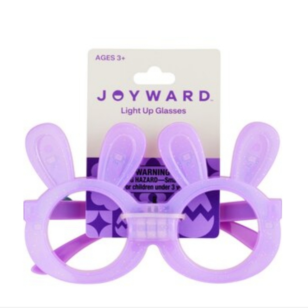 Light Purple Bunny Light Up Glasses